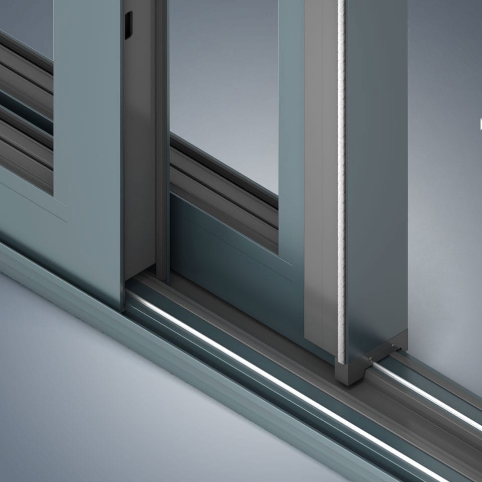 ventanas ecoeficientes correderas, railes
